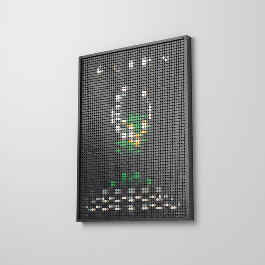 Alien, le huitième passager, mosaïque en briques PopBrique, accrochée au mur