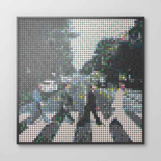 Abbey Road, mosaïque en briques PopBrique, vue de face