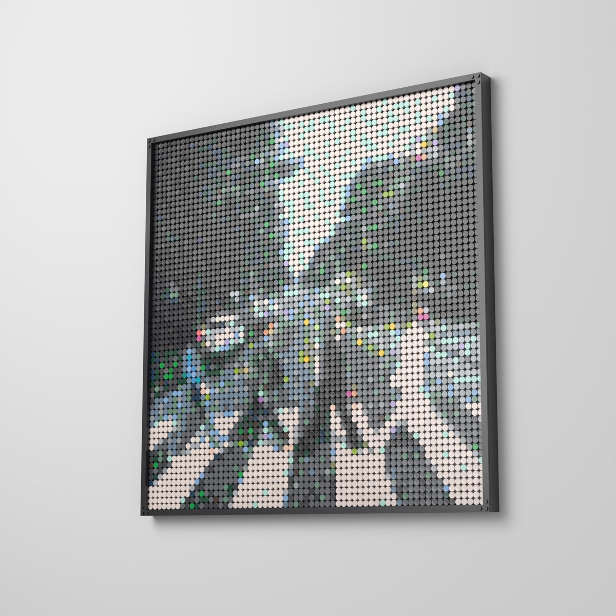 Abbey Road, mosaïque en briques PopBrique, accrochée au mur