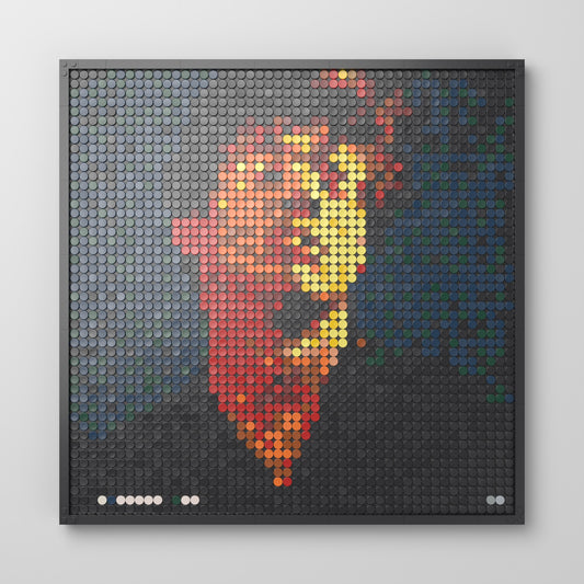 Voicenotes, mosaïque en briques PopBrique, vue de face
