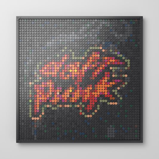 Homework, mosaïque en briques PopBrique, vue de face
