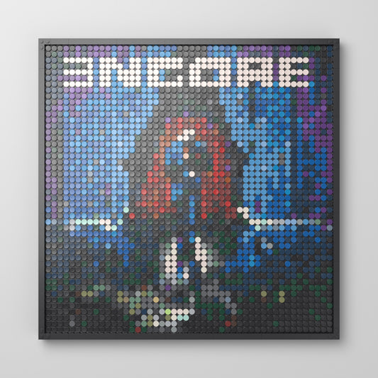 Encore, mosaïque en briques PopBrique, vue de face