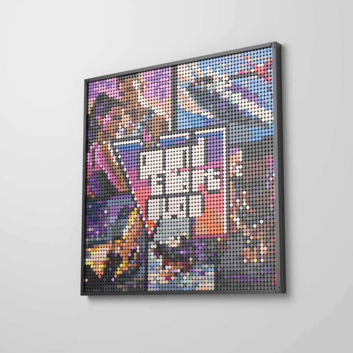 Grand Theft Auto VI, mosaïque en briques PopBrique, accrochée au mur