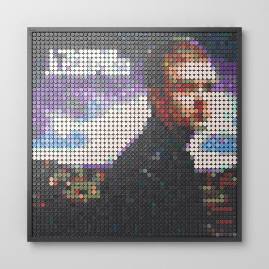 Justified, mosaïque en briques PopBrique, vue de face