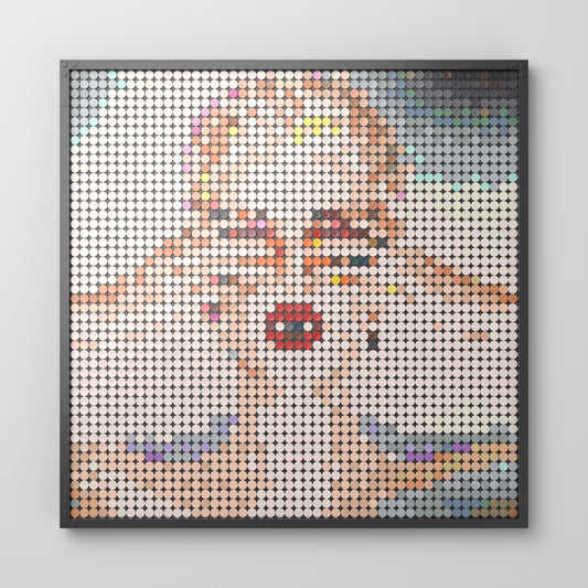 Witness, mosaïque en briques PopBrique, vue de face