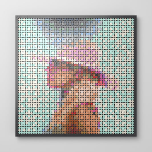 Joanne, mosaïque en briques PopBrique, vue de face