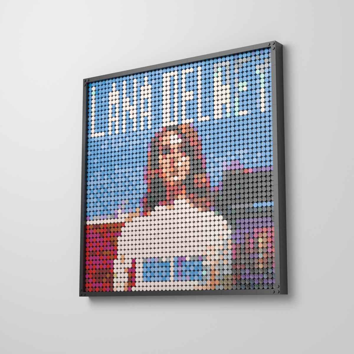 Born to Die, mosaïque en briques PopBrique, accrochée au mur