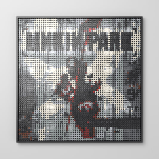 Hybrid Theory, mosaïque en briques PopBrique, vue de face