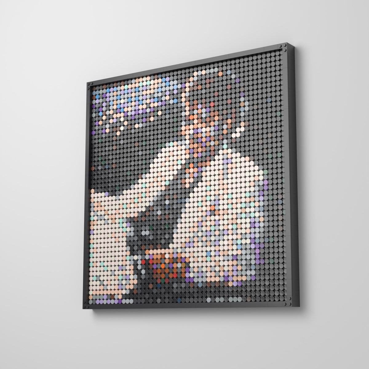 Thriller, mosaïque en briques PopBrique, accrochée au mur