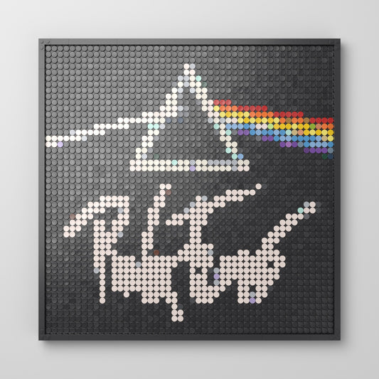 The Dark Side of the Moon, mosaïque en briques PopBrique, vue de face