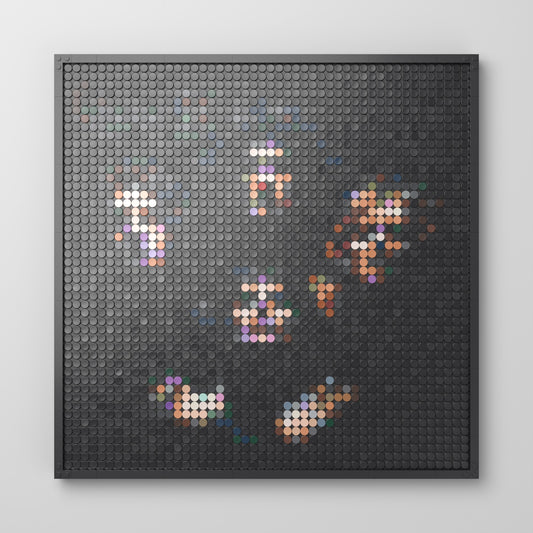 Queen II, mosaïque en briques PopBrique, vue de face