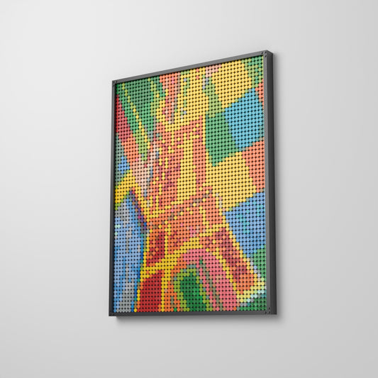 Tour Eiffel — Robert Delaunay, mosaïque en briques PopBrique, accrochée au mur