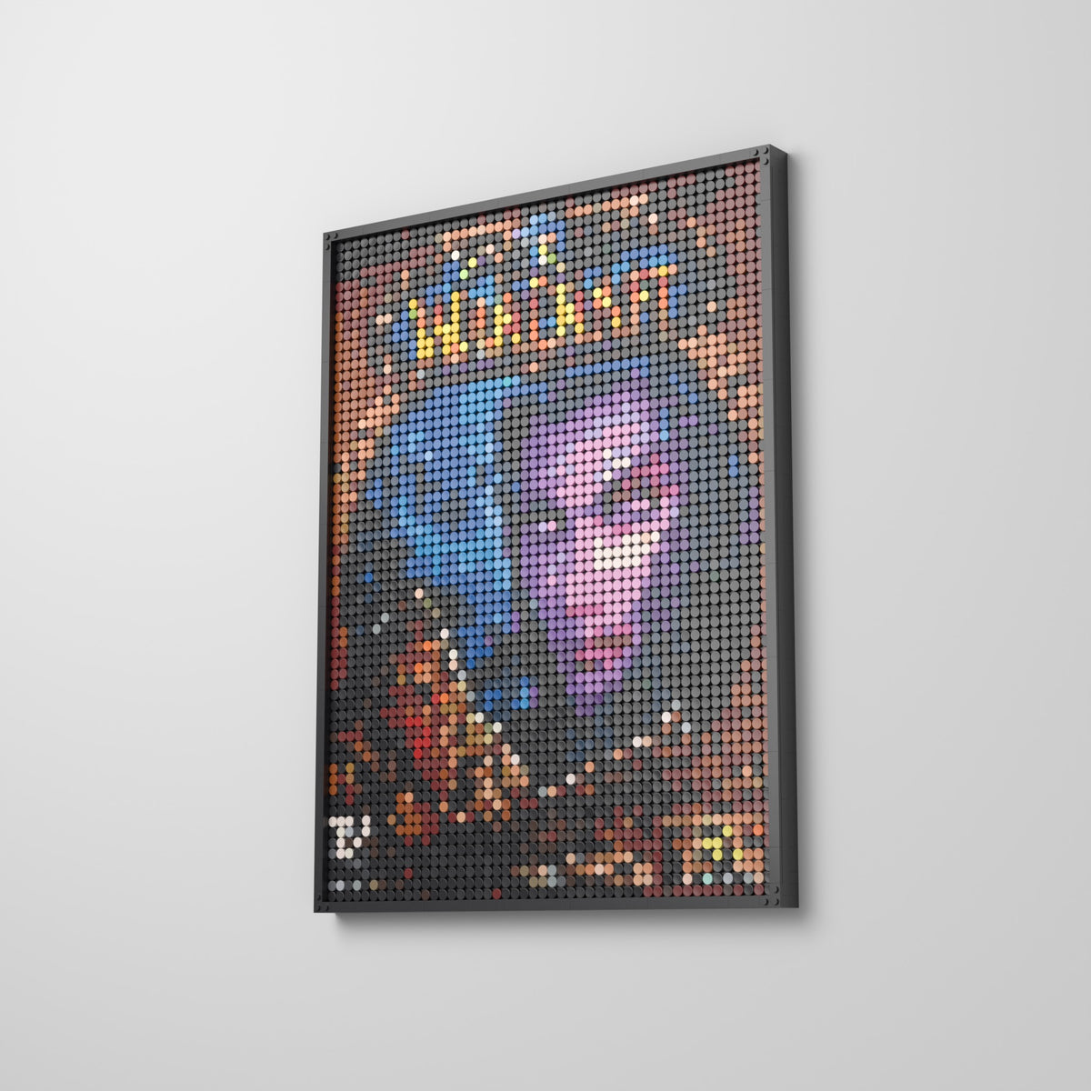 World of Warcraft, mosaïque en briques PopBrique, accrochée au mur
