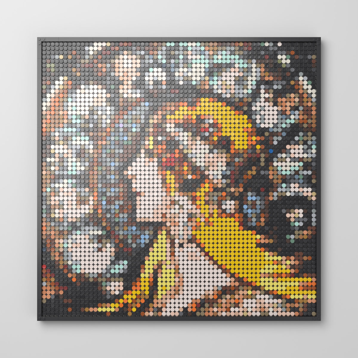 Zodiaque — Alphonse Mucha, mosaïque en briques PopBrique, vue de face